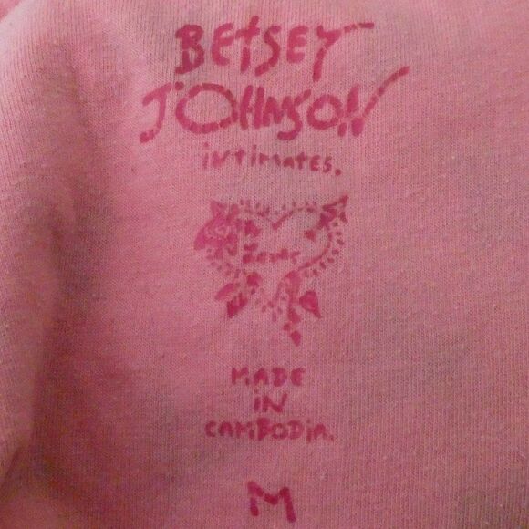 Betsey Johnson Intimates Rose Fleece Pajama Shirt - Picture 5 of 9